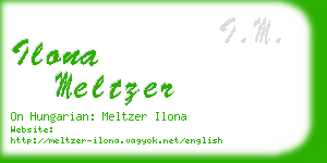 ilona meltzer business card